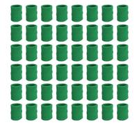 PATIKIL Bandeaux de Sport, Lot de 48 Bandeaux Absorbants en Éponge de Coton pour Poignet, Idéaux pour Le Tennis, Le Basketball, l'Entraînement, la Course à Pied, Couleur Verte