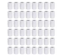 PATIKIL Bandeaux de Sport, Lot de 48 Bandeaux Absorbants en Éponge de Coton pour Poignet, Idéaux pour Le Tennis, Le Basketball, l'Entraînement, la Course à Pied, Couleur Blanche