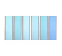 PATIKIL Bandes de Lecture Guidée, 6 Pcs Règle de Suivi de Lecture Marque-Pages de Surlignage Colorés Aide avec La Dyslexie Fournitures D'Éducation pour Enseignants (Grand Bleu)