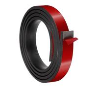 PATIKIL Bandes En Caoutchouc Néoprène 25mm De Large x 6mm D'Épaisseur x 1.5 Mètres De Long, Feuille De Caoutchouc Solide Autoadhésive Pour Joint D'Amortissement Bricolage Artisanat, Noir