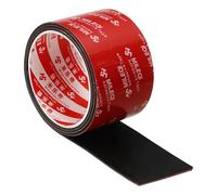 PATIKIL Bandes En Néoprène 60mm De Largeur x 2mm D'Épaisseur x 1 Mètre De Longueur, Feuille En Caoutchouc Solide Autocollante Pour Joint D'Amortissement Bricolage Artisanat, Noir