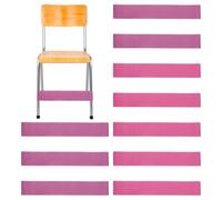 PATIKIL Bandes Fidget pour chaises de classe, 1 Set/10 Pcs, Bandes de chaise pour soulager l'anxiété des sièges et bureaux de classe, Rouge bordeaux/Amarante