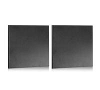 PATIKIL Barre plate en acier A36, 2 pièces 4" x 4" x 3/16" Acier pour la fabrication de couteaux en fer pour forger des lames de couteaux, d'épées et de hachoirs