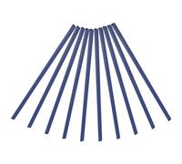 PATIKIL Barres de Reliure de 10 mm, 10 Pcs Barres de Reliure en Plastique à Glissière, Capacité de 70 Feuilles, Format A4, pour Couverture de Rapport, Bureau, Étude, Bleu