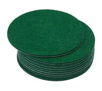 PATIKIL Base de Lampe en Feutre de 3" de Diamètre, Lot de 10 Feutres Adhésifs Ronds Souples de 2 mm D'Épaisseur, Antidérapants et Anti-Rayures, de Couleur Verte Foncée, pour Meubles