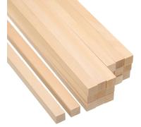 PATIKIL Bâtons en Bois de Tige de Bois de 9/16 Pouce, 20 Pièces de 30,5 cm de Longueur pour L'Artisanat et les Fournitures de Bricolage