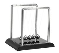 PATIKIL Berceau Newton, pendule de Newton, 5 balles d'équilibre, jouets de bureau, balle de gravité cool et amusant pour la physique, jouets pour adultes, science, hommes, décoration de bureau, cadeau