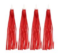 PATIKIL Bike Streamers, 2 Pair Colorful Scooter Handlebar Tassels Grips Ribbon Accessories Decorations pour Bicycle Tricycle Handles, Red