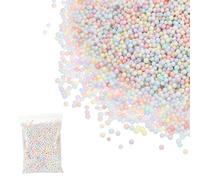 PATIKIL Billes de Mousse, 4-6 mm, Boules de Mousse Miniatures, Petites Billes en polystyrène pour Fournitures DIY Artisanales décoration de Mariage et fête Art Fait Maison, Multicolore