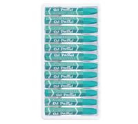 PATIKIL Bleu Vert Pastels à l'Huile, 12Pcs Crayons à l'Huile Doux Bâton de Pastels Vibrants et Crémeux Fournitures d'Art pour Peinture, Dessin, Mélange Graffitis pour Artistes Débutants