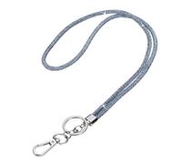 PATIKIL Bling Lanyard, 19"/48cm Rhinestone Crystal Lanyard Chain Diamond Neck Strap Keychain with Metal Clasp & Keyring pour Office ID Card Badge Keys Women, Sky Blue