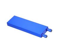 PATIKIL Bloc De À Eau En Aluminium 40x120x12mm Échangeur À Eau Bleu | Système De Dissipateur Thermique À Plaque Liquide, Pour Radiateur De CPU D'Ordinateur Par Semi-Conducteur