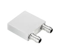 PATIKIL Bloc De froid À Eau En Aluminium 40x40x12mm, Système De Dissipateur Thermique À Plaque Liquide Échangeur Refroidi À Eau Pour Radiateur De CPU D'Ordinateur, Carte Graphique, Argent