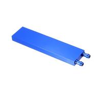 PATIKIL Bloc de refroidissement à eau en aluminium 40 x 160 x 12 mm, systèmes de refroidissement à liquide, systèmes de dissipateur de chaleur, échangeur refroidi à l'eau pour ordinateur, processeur