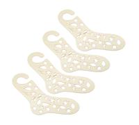 PATIKIL Bloqueur de Chaussettes, 2 Paires de Bloqueurs de Chaussettes en Bois, Grand et Petit, Amusants à Faire Soi-Même pour Tricoter des Chaussettes, Feuilles