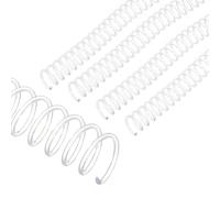 PATIKIL Bobines de reliure spirale en plastique de 16 mm (5/8"), 20 pcs de spirales de reliure capacité de 140 feuilles 3:1 pour la reliure de feuilles de papier, Transparent