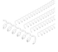 PATIKIL Bobines de reliure spirale en plastique de 8 mm (5/16"), 20 pcs de spirales de reliure capacité de 40 feuilles 3:1 pour la reliure de feuilles de papier, Transparent