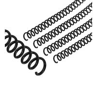 PATIKIL Bobines de Reliure Spirale en Plastique de 8 mm (5/16"), 20 Pcs de Spirales de Reliure Capacité de 40 Feuilles 4:1 pour Relier des Feuilles de Papier, Noir