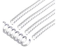 PATIKIL Bobines de Reliure Spirale en Plastique de 8 mm (5/16"), 20 Pcs de Spirales de Reliure Capacité de 40 Feuilles 4:1 pour la Reliure de Feuilles de Papier, Transparent