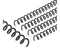 PATIKIL Bobines de reliure spirale en plastique de 8 mm (5/16"), 50 pcs de spirales de reliure capacité de 40 feuilles 3:1 pour relier des feuilles de papier, noir