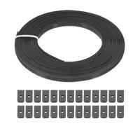 PATIKIL Boning Pour Couture, 10 Verges 6mm De Largeur Polyester À Coudre Basse Densité Pour Corset Avec 40 Embouts Pour Corset Robe De Mariée Chapeau DIY, Noir