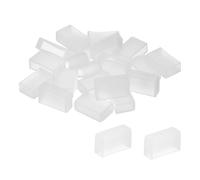 PATIKIL Bouchon de Protection en Silicone pour Bande Lumineuse, Lot de 40, Étanche IP67, Convient aux Bandes LED de 12 mm de Large, 2 Styles (Sans Trou et avec 4 Trous)