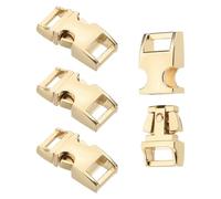 PATIKIL Boucle À Libération Latérale Rapide 10mm, 4Pcs Boucles Métalliques De Remplacement Sans Couture Attaches Fermoirs Pour Bretelles De Sac À Dos Ceinture Ventrale, Or