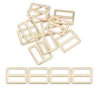 PATIKIL Boucle Métallique 25mm, 15 Pcs Boucle Coulissante en Alliage de Zinc pour Sangles de Sac, Ceinture, Collier, Harnais et Sac À Dos pour Chien, Doré