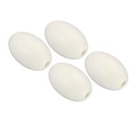 PATIKIL Bouée Flottante en Corde de 3,94" x 2,36", 4 Pièces, 190g, Idéale pour Les Balises de Sentier, Les Flotteurs de Quai, Les Kayaks, Les Bateaux de Piscine, de Couleur Blanche.