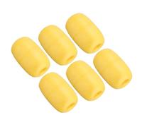 PATIKIL Bouée Flottante en Corde de 4,33" x 2,76", 6 Pièces, 270G, Idéale pour Les Balises de Sentier, Les Flotteurs de Quai, Les Kayaks, Les Bateaux de Piscine, Jaune