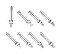 PATIKIL Boulons d'Expansion M8 x 80mm, 8Pcs Boulons d'Expansion en Acier Inoxydable 304 Ancrage de Manchon de Boulon de Vis pour Mur en Béton Brique Mur en Plaques de Plâtre, Argent