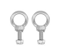 PATIKIL Boulons d'Œil d'Épaule de Levage M12x30 Acier inoxydable 304 Filetage Mâle avec Joint d'Écrou à Vis Hexagonale Rondelle Plate pour Suspendre Chaîne Câble Métallique, 2 ensembles