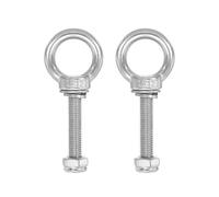 PATIKIL Boulons d'Œil d'Épaule de Levage M12x70 Acier inoxydable 304 Filetage Mâle avec Joint d'Écrou à Vis Hexagonale Rondelle Plate pour Suspendre Chaîne Câble Métallique, 2 ensembles