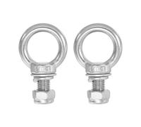 PATIKIL Boulons d'Œil d'Épaule de Levage M16x30 Acier inoxydable 304 Filetage Mâle avec Joint d'Écrou à Vis Hexagonale Rondelle Plate pour Suspendre Chaîne Câble Métallique, 2 ensembles