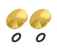 PATIKIL Bouton D'obturateur Appareil Photo, 2 Pièces Boutons Déclenchement D'obturateur À Surface Convexe 10mm Bouton D'appareil Photo Cuivre Naturel Nikon pour Fujifilm Leica DSLR/SLR, Or