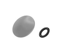 PATIKIL Bouton D'obturateur pour Caméra, Bouton Déclenchement D'obturateur À Surface Convexe 10mm Boutons pour Caméra Cuivre Naturel pour Nikon pour Fujifilm pour Leica DSLR/SLR, Gris