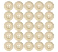 PATIKIL Boutons En Bois 1-1/8 Pouce (28mm) 80 Pcs Boutons De Couture En Bois 4 Trous Ronds Ornementaux Faits Main Pour DIY Artisanat Décoration Vêtements Sacs Beige
