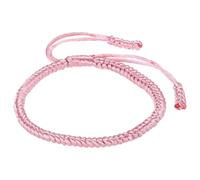 PATIKIL Bracelet porte-bonheur en corde tressée fait main, rond et réglable, pour femme, gemme de protection, idéal pour un anniversaire ou une famille, rose