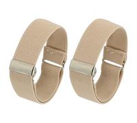 PATIKIL Bracelets de Bras Réglables, 2 Pcs/1 Paire Manches Anti-Dérapantes Élastiques pour Chemises pour Hommes Femmes, Kaki