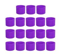 PATIKIL Brassard de Capitaine de Football, 18 pièces Brassards de Capitaine élastiques pour Le Football Brassards de Capitaine de Sport pour Jeunes et Adultes Équipe de Football Violet