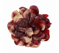 PATIKIL Broche Camélia En Satin, Broche Florale Élégante Brillante Rose Délicate Épingle De Revers Pour Femmes Cadeau Pour Mariage Soirée Danse Accessoires Pour Vêtements, Ton Rouge Or
