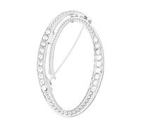 PATIKIL Broche Lettre, Initiale O Broche Strass Métal Cristal Alphabet A-Z Pin's de revers pour Femmes gemme Cadeau Costume Vêtements Chapeau Robe Manteau Artisanat, Ton Argenté