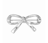 PATIKIL Broche Noeud Papillon, Élégantes Broches Noeud Corsage Broche Épingle Boutonnière Mode Femmes Mariage Fête Costume Vêtements Chapeau Sac Bijoux Cadeau, Ton Argenté