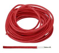 PATIKIL Câble Électronique Isolé Haute Température Résistant de 16,4 Pieds, 9AWG, de -30 à 200 Degrés Celsius, en Silicone Souple pour Lampe, Chaudière, Chauffage, Rouge