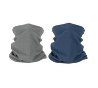 PATIKIL Cache-Cou D'Hiver, 2 Pièces Cache-Cou Coupe-Vent Écharpe De Protection Faciale Pour Hommes Femmes, Bleu Marine, Gris Foncé