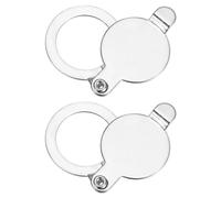 PATIKIL Cache de Judas 5/8", Protecteur de Judas de Porte pour la Sécurité à Domicile, Appartement, Hôtel, Chrome Brillant, Lot de 2