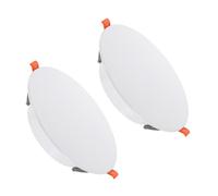 PATIKIL Cache-Trou De Plafond À Ressort De 185 mm / 7,3" De Diamètre, Lot De 2, Couvre-Trou De Projecteur, Pour Ouvertures Rondes De 5 À 7" Dans Les Plafonds Et Murs, Blanc