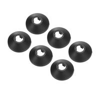 PATIKIL Cache Tuyau Radiateur, 6pcs Manchons de Tuyaux d'Eau en Plastique PP pour 0,63"/16mm, Décoration Écussons Coffrage Rosace Tuyau Chauffage Plomberie Chaudière Poêle Mural, Noir