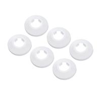 PATIKIL Cache Tuyau Radiateur, 6pcs Manchons de Tuyaux d'Eau en Plastique PP pour 0,79"/20mm, Décoration Écussons Coffrage Rosace Tuyau Chauffage Plomberie Chaudière Poêle Mural, Blanc