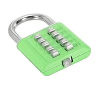 PATIKIL Cadenas à Combinaison à 10 Chiffres, Mécanisme de Verrouillage à 5 Positions, Serrure Numérique de Sécurité à Bouton-Poussoir pour Casier de Sport de Gymnase, Vert